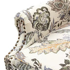 Poltrona Theodor con gambe a fuso per salotto e camera da letto | ART OF LIVING DESIGNS