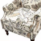 Poltrona Theodor con gambe a fuso per salotto e camera da letto | ART OF LIVING DESIGNS