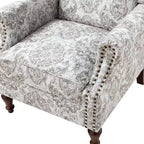 Poltrona Theodor con gambe a fuso per salotto e camera da letto | ART OF LIVING DESIGNS