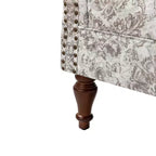 Poltrona Theodor con gambe a fuso per salotto e camera da letto | ART OF LIVING DESIGNS