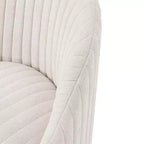 Poltrona girevole Leela imbottita in bouclé - Manhattan Comfort