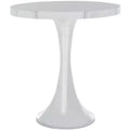 Galium Aluminum Side Table - FOX5500A - Silver - Safavieh Couture