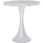 Galium Aluminum Side Table - FOX5500A - Silver - Safavieh Couture
