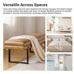 Fritz Panca Imbottita 52,5 W con Design Moderno a Canali Trapuntati e Gambe in Metallo|ART OF LIVING DESIGNS