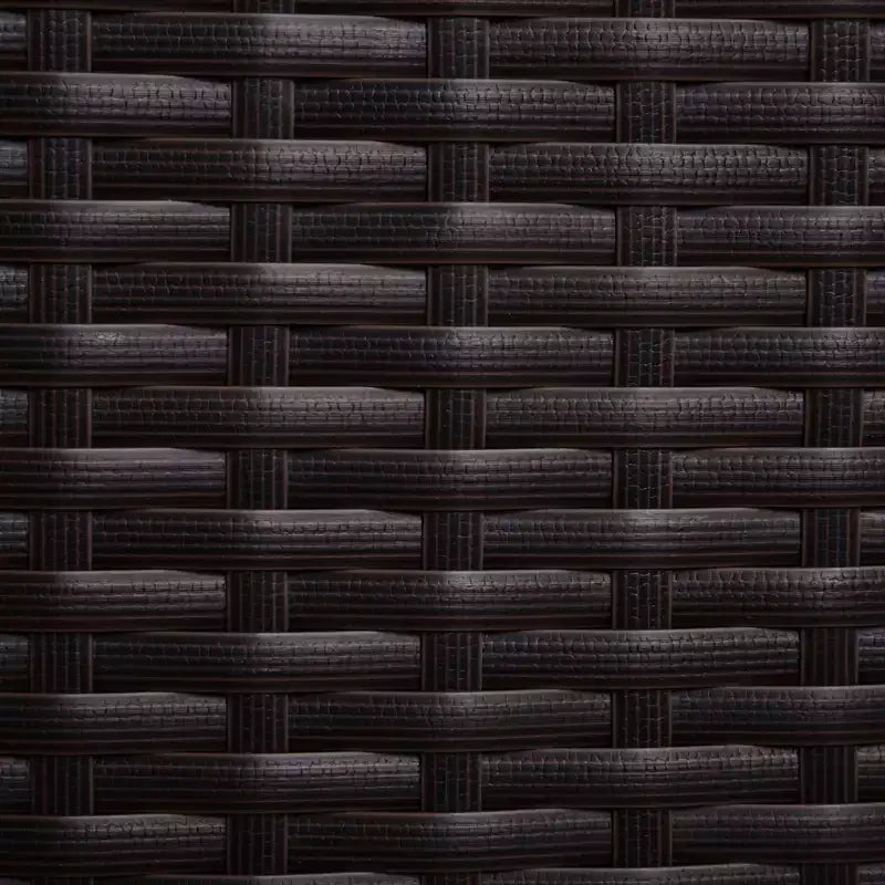 Outsunny Mobiletto da Piscina in Vimini, Contenitore da Esterno in Rattan PE, Porta Asciugamani per Piscina con 3 Grandi Cassetti