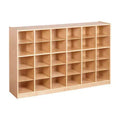 ECR4Kids 30 Cubby Mobile Tray Storage Cabinet, 5x6, Classroom Furniture