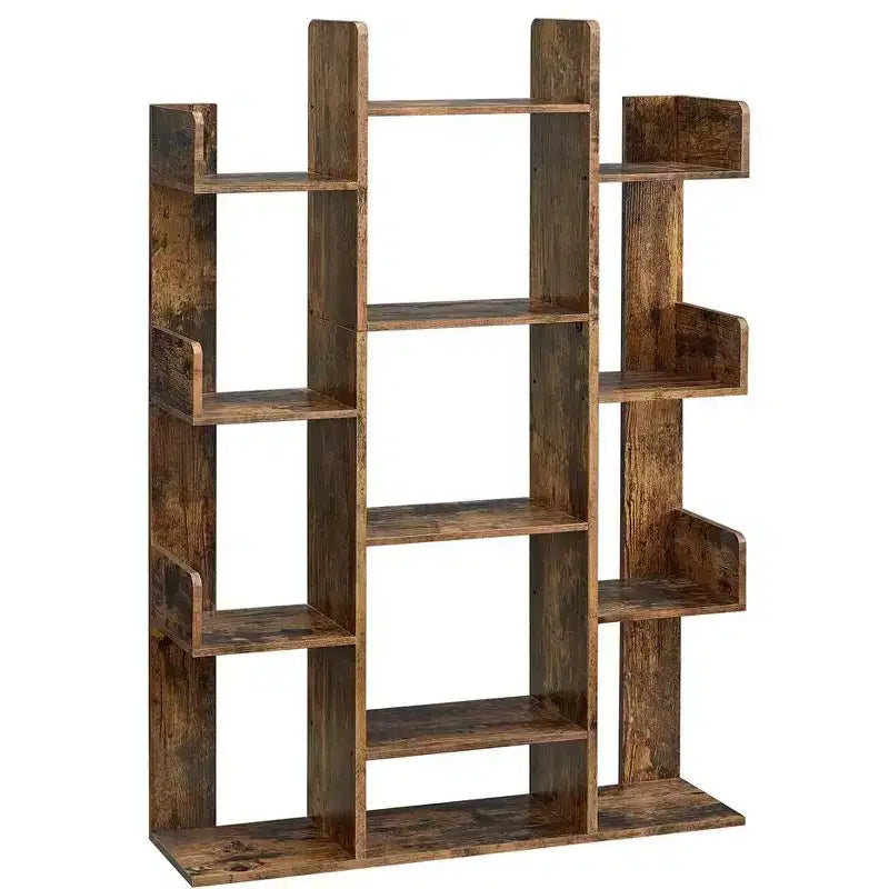 VASAGLE Bookshelf Tree-Shaped Bookcase with 13 Storages
