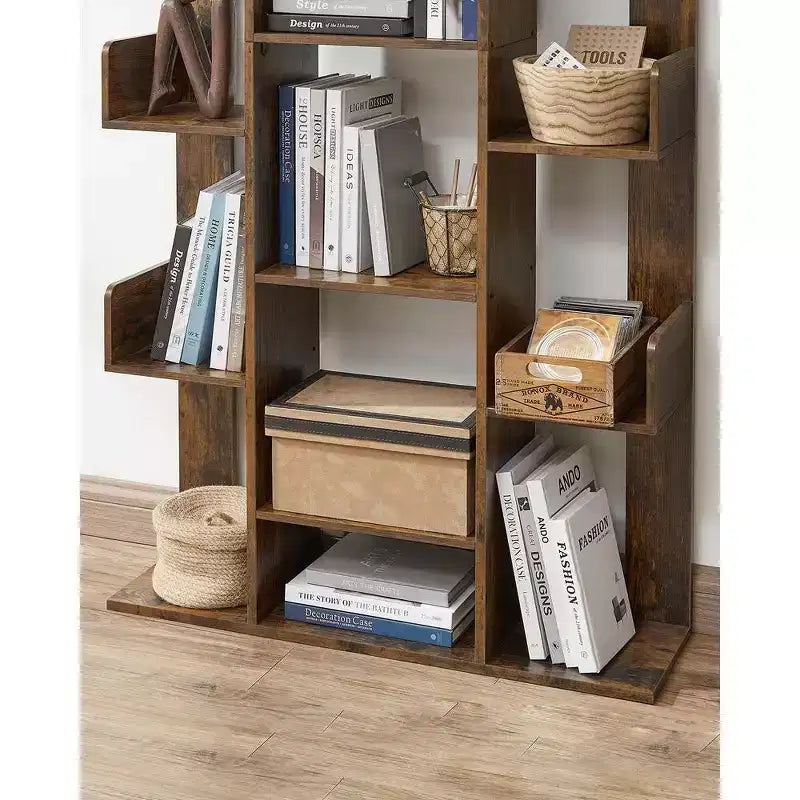 VASAGLE Libreria a forma di albero con 13 ripiani