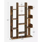 VASAGLE Libreria a forma di albero con 13 ripiani