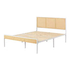 Full Bloom Metal Kids' Platform Bed with Natural Cane - South Shore