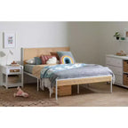 Struttura letto a piattaforma in metallo per bambini Full Bloom con canna naturale - South Shore