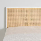 Struttura letto a piattaforma in metallo per bambini Full Bloom con canna naturale - South Shore