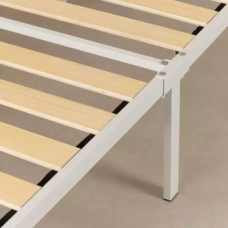 Struttura letto a piattaforma in metallo per bambini Full Bloom con canna naturale - South Shore