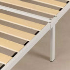 Struttura letto a piattaforma in metallo per bambini Full Bloom con canna naturale - South Shore