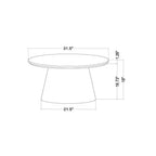 Tavolino rotondo con piedistallo in legno - Hearth & Hand with Magnolia