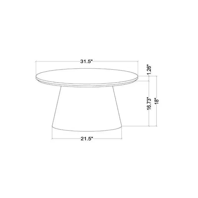 Tavolino rotondo con piedistallo in legno - Hearth & Hand with Magnolia