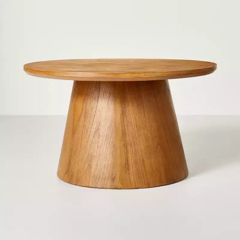 Wooden Round Pedestal Coffee Table - Hearth & Hand with Magnolia