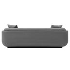 Divano contemporaneo Edmonda rivestito in velluto con cuscini - Manhattan Comfort