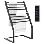 Costway Scaldasalviette 2 in 1 da Parete o da Terra con Display a LED e Timer Integrato