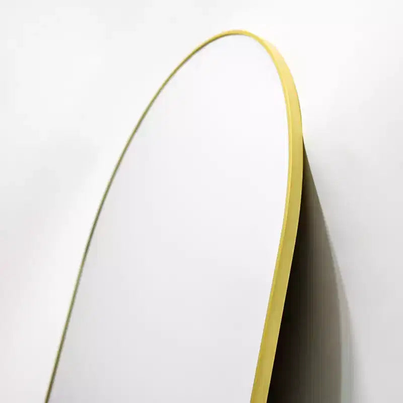 HOMLUX 32x34 Specchio da parete decorativo per bagno ad arco: Cornice in metallo, Arredamento moderno