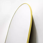 HOMLUX 32x34 Specchio da parete decorativo per bagno ad arco: Cornice in metallo, Arredamento moderno