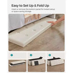 SONGMICS Pouf Contenitore, Panchina Contenitore in Similpelle