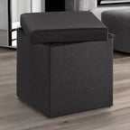 SONGMICS Pouf Contenitore, Panchina Contenitore in Similpelle