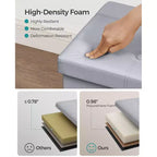 SONGMICS Pouf Contenitore, Panchina Contenitore in Similpelle