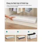 SONGMICS Pouf Contenitore, Panchina Contenitore in Similpelle