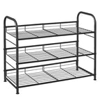 SONGMICS Stackable Shoe Rack 3-Tier Storage Organizer Holds up to 12 Pairs