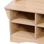 Appendiabiti da ingresso Flash Furniture Paisley con panca, 3 ganci singoli e 4 scomparti inferiori con ripiani regolabili