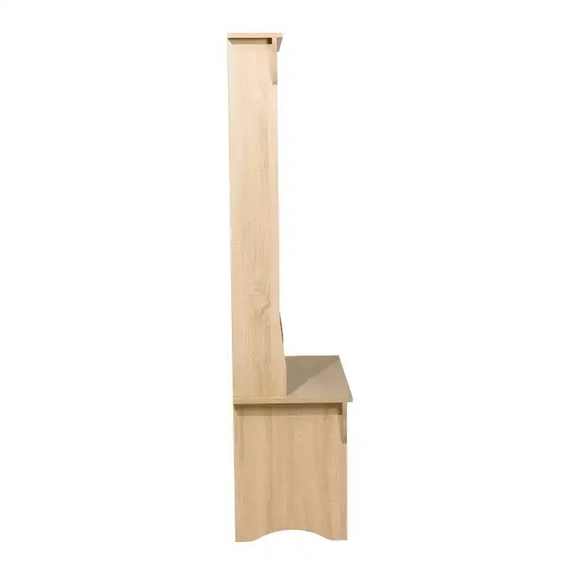 Appendiabiti da ingresso Flash Furniture Paisley con panca, 3 ganci singoli e 4 scomparti inferiori con ripiani regolabili