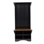 Appendiabiti da ingresso Flash Furniture Paisley con panca, 3 ganci singoli e 4 scomparti inferiori con ripiani regolabili