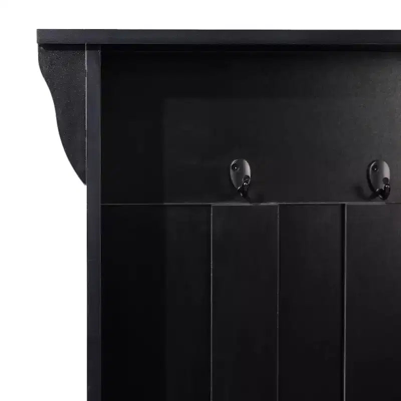 Appendiabiti da ingresso Flash Furniture Paisley con panca, 3 ganci singoli e 4 scomparti inferiori con ripiani regolabili