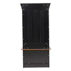 Appendiabiti da ingresso Flash Furniture Paisley con panca, 3 ganci singoli e 4 scomparti inferiori con ripiani regolabili