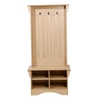 Appendiabiti da ingresso Flash Furniture Paisley con panca, 3 ganci singoli e 4 scomparti inferiori con ripiani regolabili