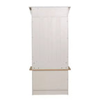Appendiabiti da ingresso Flash Furniture Paisley con panca, 3 ganci singoli e 4 scomparti inferiori con ripiani regolabili