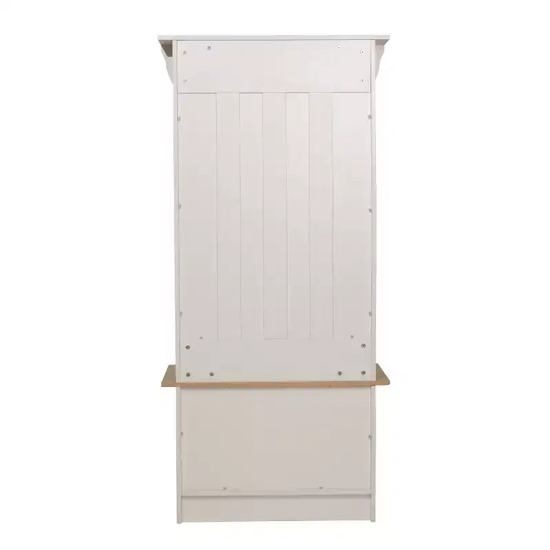 Appendiabiti da ingresso Flash Furniture Paisley con panca, 3 ganci singoli e 4 scomparti inferiori con ripiani regolabili