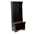 Appendiabiti da ingresso Flash Furniture Paisley con panca, 3 ganci singoli e 4 scomparti inferiori con ripiani regolabili