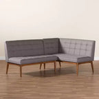 Set pranzo 2 pezzi in legno Sanford - Baxton Studio
