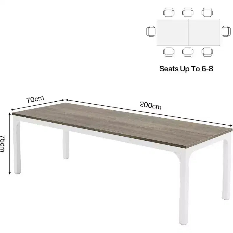 Tavolo da Pranzo da Cucina Lantine, lungo 200 cm