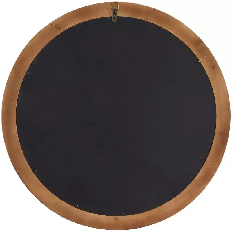 Specchio da parete in legno anticato con dettagli a perline - Olivia & May