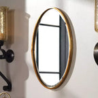 Specchio da parete ovale Herleva 17 3/4 x 28 Uttermost color oro anticato