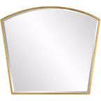 Uttermost Boundary Antiqued Gold Leaf 36 x 31 3/4 Arch Wall Mirror