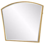 Specchio da parete ad arco Uttermost Boundary con finitura in foglia d'oro anticata, 36 x 31 3/4