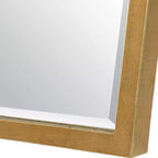 Specchio da parete ad arco Uttermost Boundary con finitura in foglia d'oro anticata, 36 x 31 3/4
