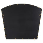 Specchio da parete ad arco Uttermost Boundary con finitura in foglia d'oro anticata, 36 x 31 3/4