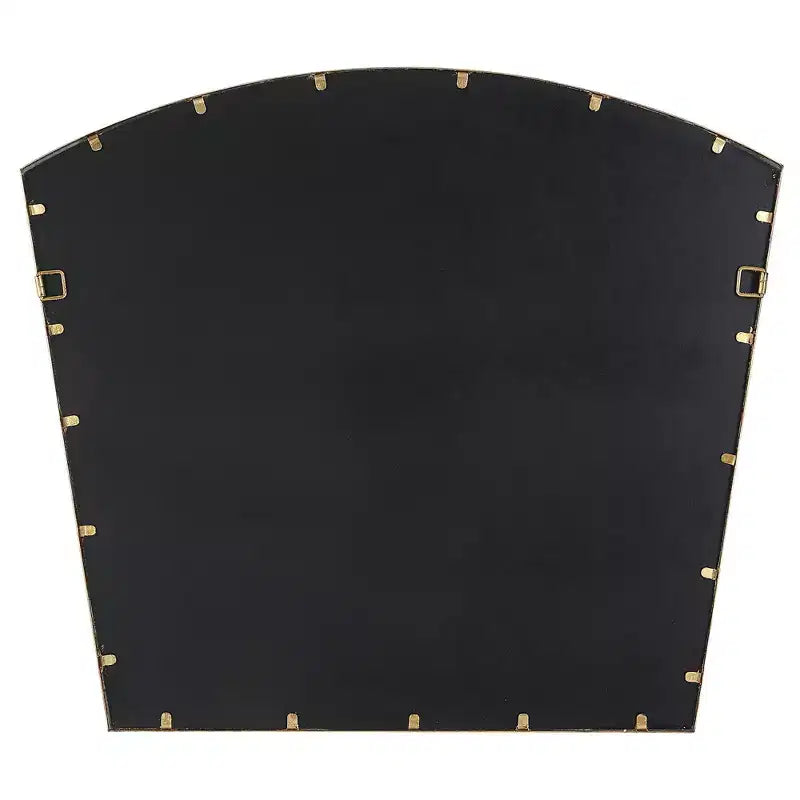 Specchio da parete ad arco Uttermost Boundary con finitura in foglia d'oro anticata, 36 x 31 3/4