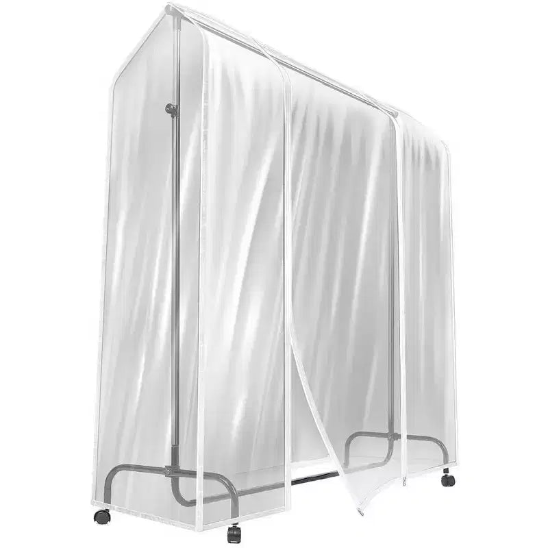 Sorbus (Confezione da 2) Copertura Trasparente per Appendiabiti da 180 cm - Protezione per Appendiabiti e Vestiti, Organizzatore per Abiti, Vestiti, Completi, Cappotti e Altro Ancora