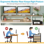 Tribesigns Scrivania da Ufficio Ergonomica da 63 pollici